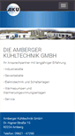 Mobile Screenshot of amberger-kuehltechnik.de
